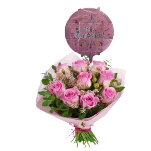 Ramo de rosas para cumpleaños