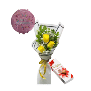 3 rosas de cumpleaños