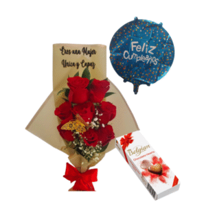 Ramo personalizado y globo