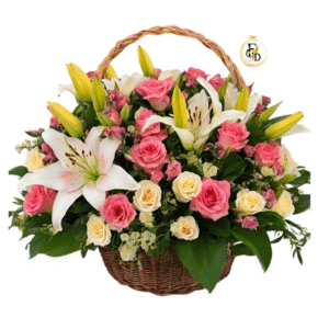 Mix de Flores en Canasta.