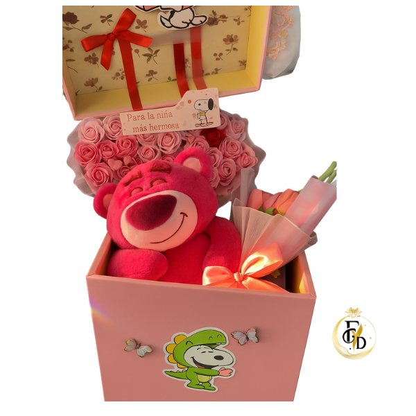 Caja personalizada con fotos y Lotso