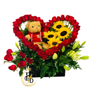 Diseño en Rosas y Girasoles