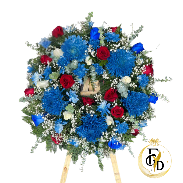 Corona Premium en Rosas Azules