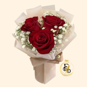 Ramo de 3 Rosas Rojas