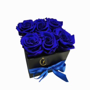 Box con 6 Rosas Azules