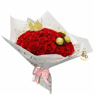 25 Rosas Eternas en Ramo