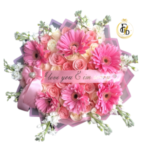 Delicado Ramo con Rosas y Gerberas