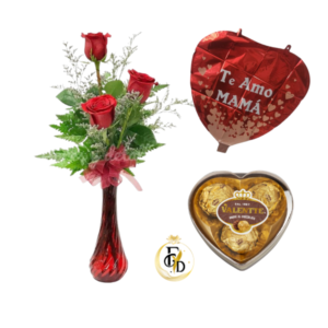 Florero+ Bombones+ Globo