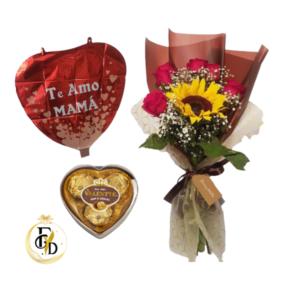 Flores+ Globo+ Chocolate
