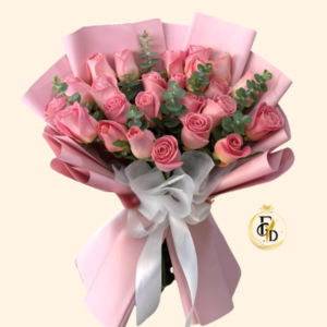 Ramo con 25 Rosas Rosadas
