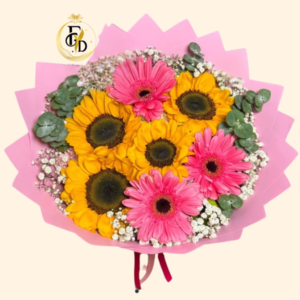 Ramo con Girasoles y Gerberas