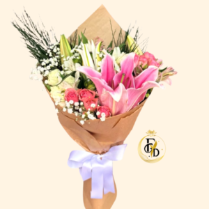 Bouquet de Lirios y Mini Rosas