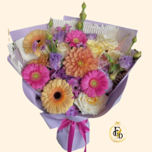 Delicado Ramo con Gerberas y Rosas
