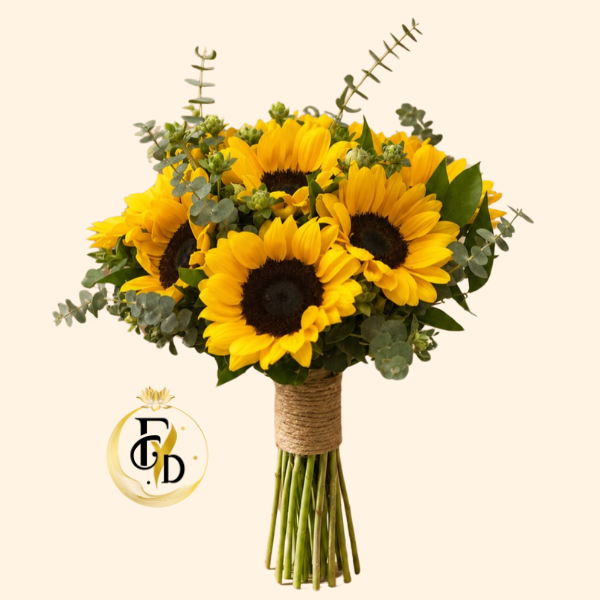 Ramo con 15 Girasoles