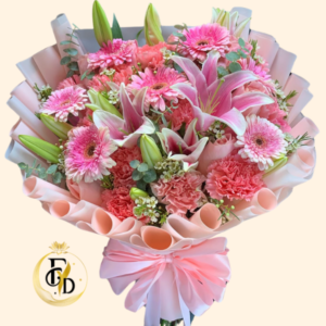 Ramo con Gerberas, Claveles y Lirios