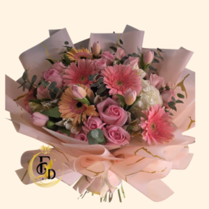 Elegante Ramo Primaveral Rosado