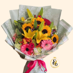 Ramo Extendido Con Flores Mixtas