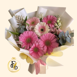 Ramo con 6 Gerberas Rosadas