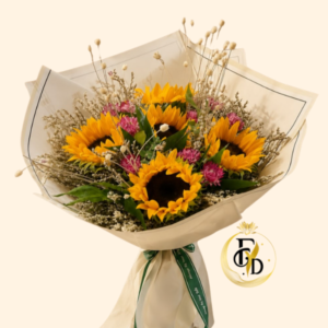 Ramo Primaveral con 4 Girasoles