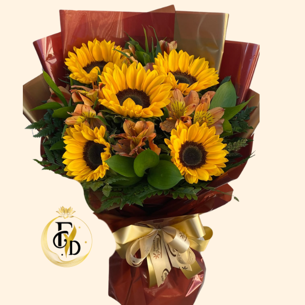 Ramo con Girasoles y Astromelias
