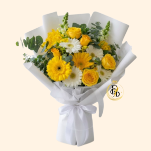 Ramo con Gerberas y Rosas Amarillas