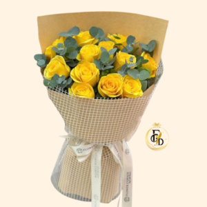 Ramo con 12 Rosas Amarillas