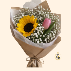 Ramo con Girasol y Tulipan